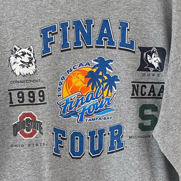 Vintage 1999 NCAA Final Four Collegiate Logo Tshirt Vintage Rare Sports Jersey - Picture 2 of 8